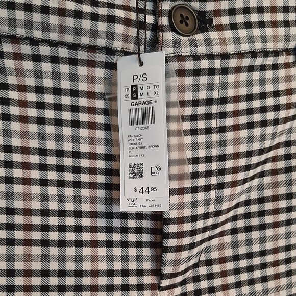 GARAGE "As If!" Beige Plaid Skinny Pant - Size Small | Casual Everyday Style - Picture 9 of 10